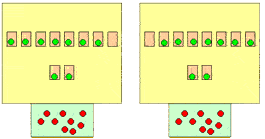 each fluorine atom needs one more electron.