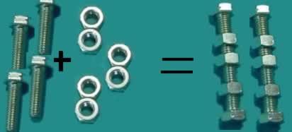 A balanced chemical equation represetning the reaction between aluminium and oxygen to form aluminium oxide.