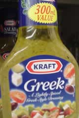 The oil and water in this salad dressing separate out into layers. They will not mix.