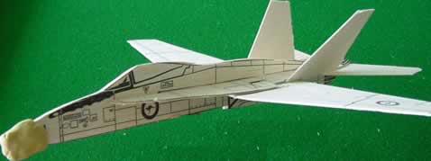 Prepare the Hornet for flight by placing some plasticine on the nose.