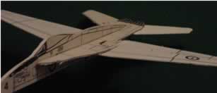 The wing assembly positioned onto the body.