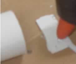 Prepare the shock cord for insertion in the body tube