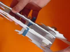 Attaching the neck to the base.