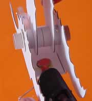Glue the spacer tube into  position.