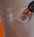 Glue the base axle and attachment