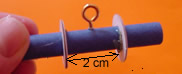 Preparing the syringe axle